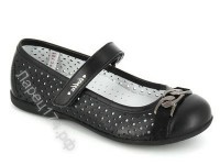 Туфли "Тотто" для девочки, артикул 30029, черный -  Интернет- магазин детской обуви Ларец174.рф, Копейск