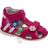 Туфли летние открытые "Зебра" для девочки, артикул 11712-22 -  Интернет- магазин детской обуви Ларец174.рф, Копейск