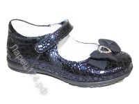 Туфли Тотто для девочки, артикул 10213-КП 5047 (синий крокодил) -  Интернет- магазин детской обуви Ларец174.рф, Копейск